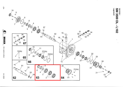 Rep.Set Lager, DL - L  102 Technische Zeichnung