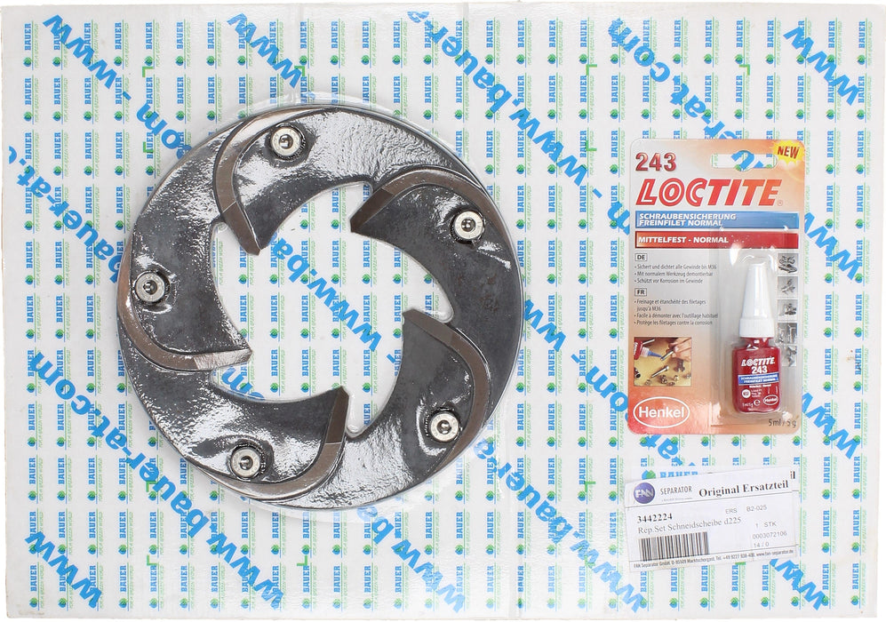 Rep. Set Schneidscheibe CSPH 4kW DN80 D225 Produktabbildung