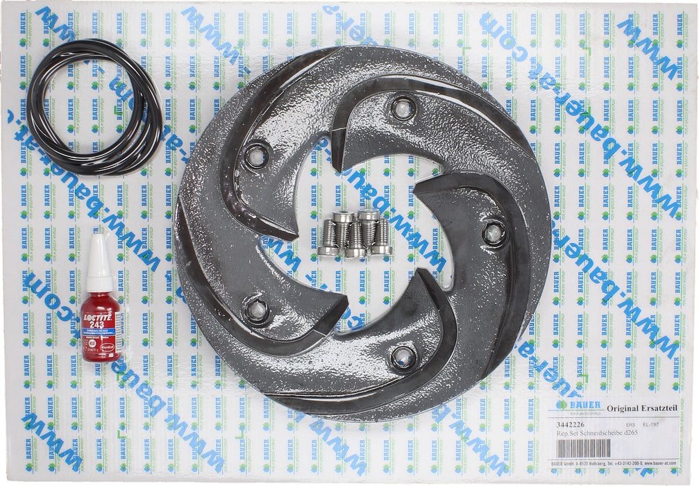 Rep. Set Schneidscheibe CSPH 5,5 bis 7,5kW DN80 D265 Produktabbildung