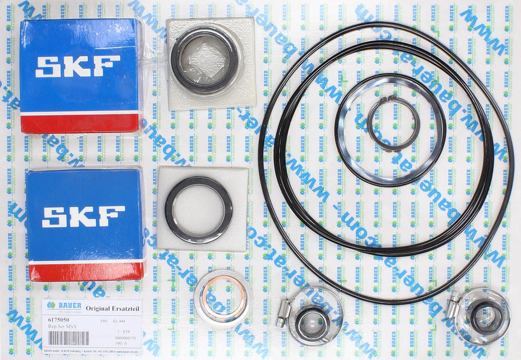 Rep. Set Motor MSX 5,5 bis 15kW Dichtungen und Lager inkl. Gleitringdichtung - 6175050