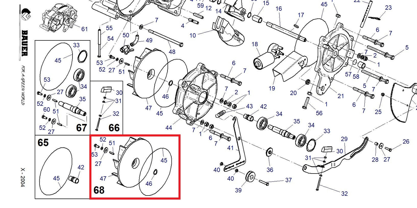 Rep.Set Laufrad TVR20 für RAINSTAR T51 - 8343858