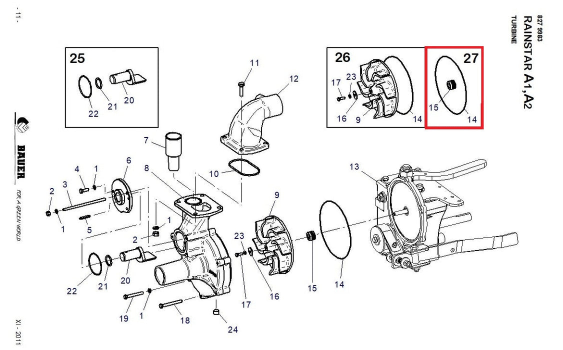 Rep.Set Gleitringdichtung TCN 10 für RAINSTAR A1 und A2 - 8345338