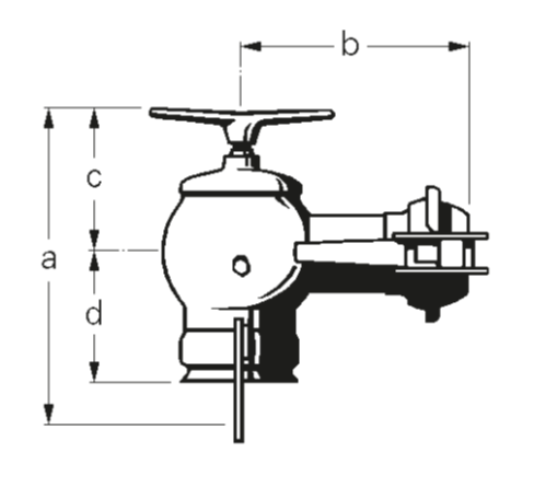 HK Anschlussbogen mit Ventilspindel S36/3“ verzinkt