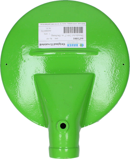 Domdeckel für BAUER Güllefass Durchmesser 240mm und 60mm Anschlusstück Produktabbildung von vorne