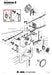 Rep.Set Bandbremse G4 für RAINSTAR E11, E21, E31, E41, E51, E51XL, E55, E55L und E55XL Technische Zeichnung