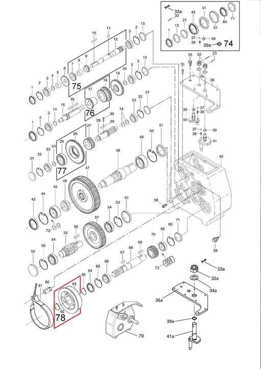Rep.Set Bremsscheibe G4 für RAINSTAR E11, E21, E31, E41, E51, E51XL, E55 Technische Zeichnung
