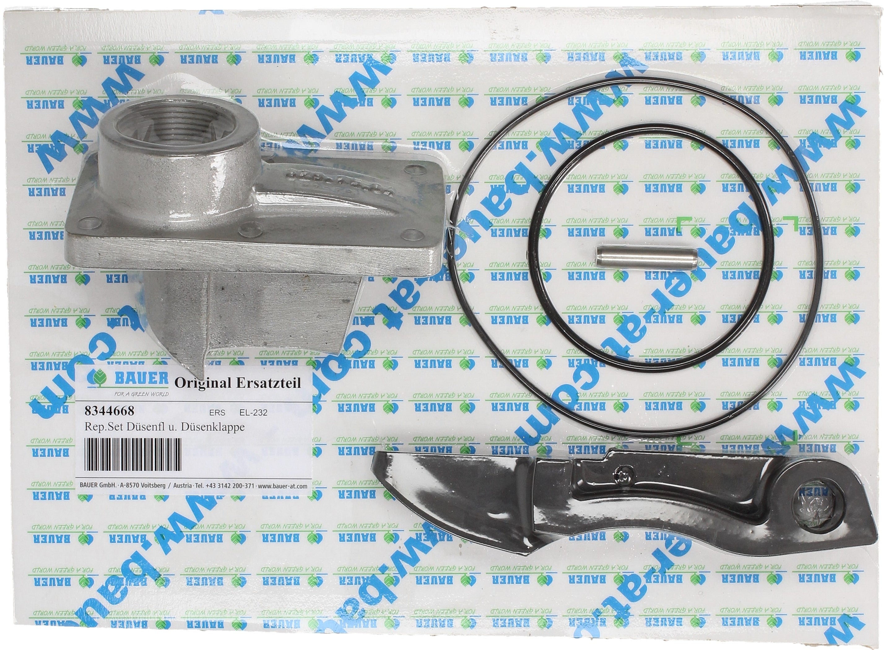 Rep.Set Düsenflansch und Düsenklappe zu Turbine für RAINSTAR A3 - 8344 ...