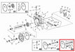 Rep.Set Gleitringdichtung für Turbine Ti15 Zeichnung mit Markierung der einzelnen Bauteile