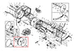 Rep.Set Laufrad TVR 60 zu Turbine für RAINSTAR E11, E21, E31, E41, E51, E51XL, E55, E55L und E55XL Technische Zeichnung