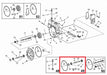 Rep.Set Turbinenwelle für Turbine Ti15 Zeichnung mit Markierung der einzelnen Produktbauteile
